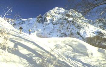 Ski de montagne en hiver corse