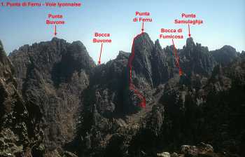 Punta di Ferru et arêtes Buvone et Samulaghja