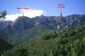 Monte Butara et Dente di Tova