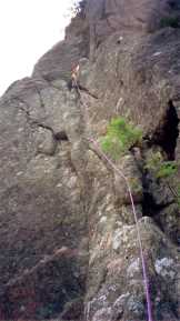 Punta Ciaccianu - 2ème longueur Tribulazione