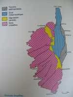 Schéma simplifié de Géologie Corse