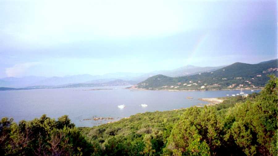 Baie d'Ajaccio et Isola Piana depuis Portigliolo