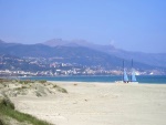 Bastia depuis la plage du Lido de la Marana